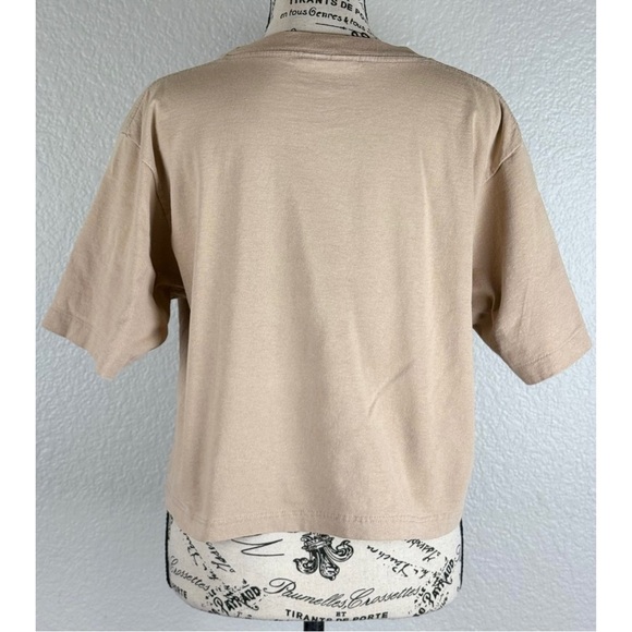 Northern Reflextion Vintage 90s Y2K Brown Floral Graphic Cropped Tee, Medium - Picture 5 of 11